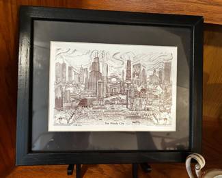 The Windy City Lithograph