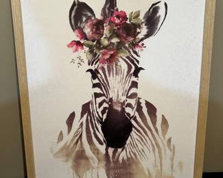 Zebra Lithograph