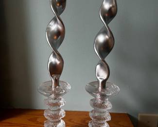 Glass Candle Holders
