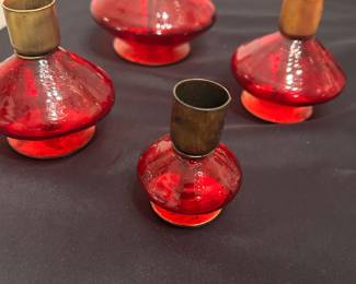 Cool Blown Glass Candle Holders