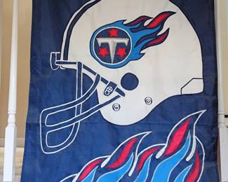Tennessee Titans helmet flag banner