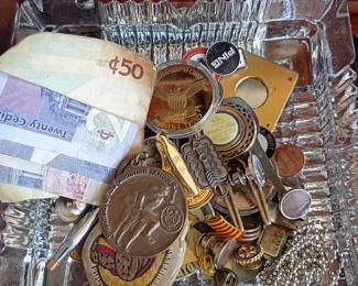 Vintage coins, medals, and foreign currency