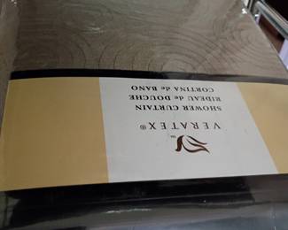 Veratex shower curtain, new in package