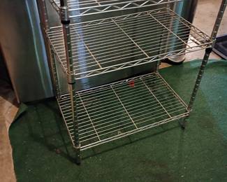 Chrome wire rack / adjustable storage shelf