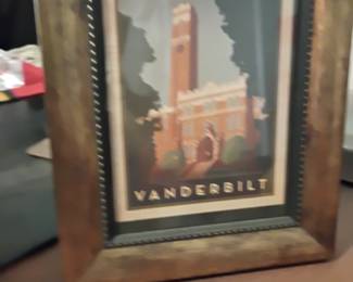Framed Vanderbilt University Kirkland Hall print