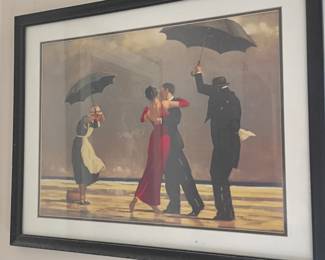 Framed Jack Vettriano Singing Butler print