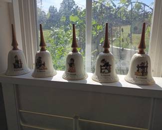Hummel collectible porcelain bell collection