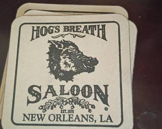 Hog's Breath Saloon New Orleans collectible coasters
