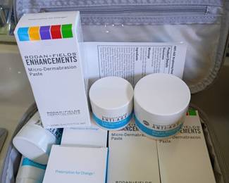 Rodan + Fields skincare set: Micro-Dermabrasion, Anti-Age products