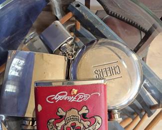 Ed Hardy decorated stainless steel flask