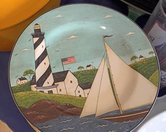 Cape Hatteras lighthouse decorative collector plate