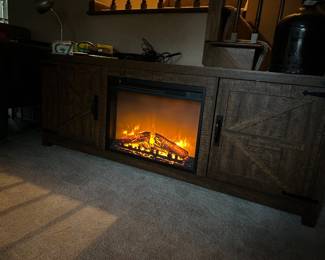 Brand New Console Table w Electric Fireplace/Heater