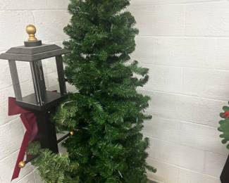 Pencil Tree and Christmas Lantern
