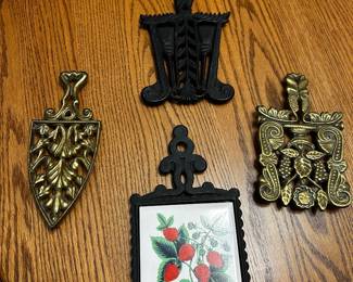 Brass and Iron Trivets
