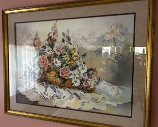 Floral Lithograph