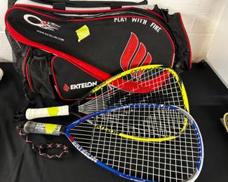 Ektelon Racquetball Rackets and Bag