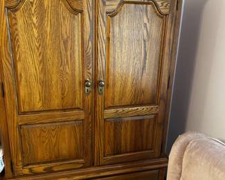 Oak Storage Cabinet