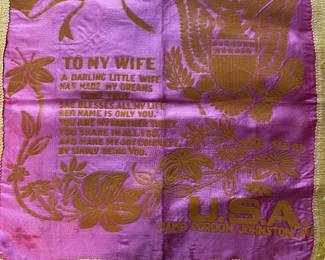 Vintage WW II Sweetheart Pillow Cover