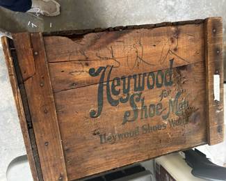 Heywood Shoes Wooden Crate from 1905