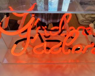 Hard to see but it says "J'adore."