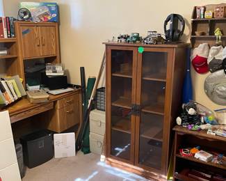 Vintage books, shelf, office supplies