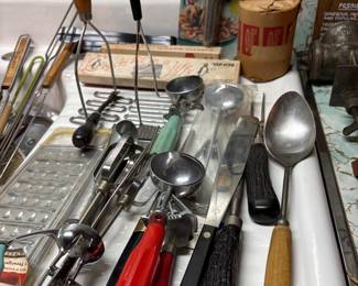 Vintage kitchen utensils 