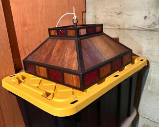 Stain glass hanging lamp 