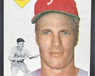 1954 Topps Richie Ashburn 45 Phillies Original