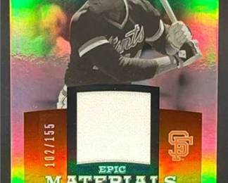 2006 Upper Deck Epic EMWM3 Willie McCovey Materials Orange 155 MEM Giants