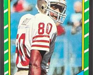 1986 Topps Football 161 Jerry Rice Rookie CENTERED Nice