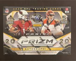 2020 Prizm Football Factory Sealed Mega Box Justin Herbert Joe Burrow RC 1 Auto