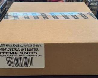 2020 Prizm Football Fanatics Factory Sealed 20 Blaster Box Case Burrow Herbert