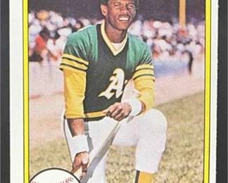 1981 Fleer 351 Rickey Henderson Athletics
