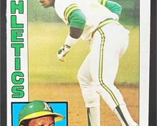 1984 Topps 230 Rickey Henderson Athletics