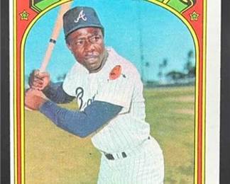 1972 Topps 299 Hank Aaron Braves