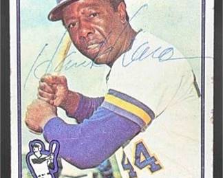 1976 Topps Hank Aaron 550 Brewers