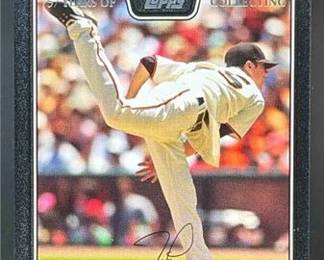 2009 Topps 165 Tim Lincecum 57 Years of Collecting 57 Black SSP