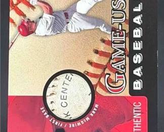 2000 Upper Deck BMM Mark McGwire Game Used Ball Relic Card