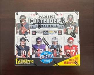 2017 Panini Contenders Football Hobby Box Factory Sealed 5 Auto Mahomes Rookie