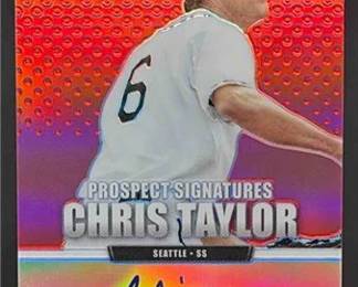 2013 Panini Prizm Perennial Draft Picks Chris Taylor 86 Red Prizm 100 Auto