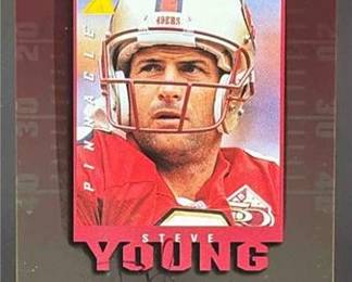 1997 Pinnacle Football Inscriptions Autographs Steve Young 1900 Auto