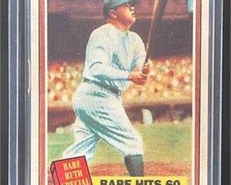 Babe Ruth Hits 60 Limited Edition 1962 Topps Porcelain RARE