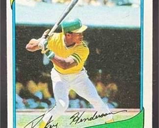 1980 Topps 482 Rickey Henderson Rookie Athletics Very Nice