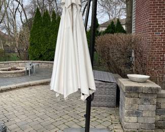 Outdoor Patio Umbrella and Stand