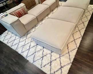 sofa is not for sale. RH rug underneath is for sale