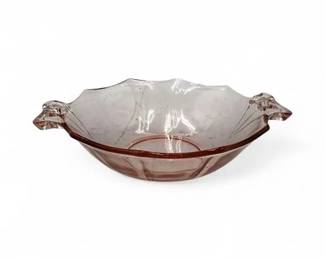 Vintage Fostoria Fairfax Line 2375 Pink Depression Glass Bowl