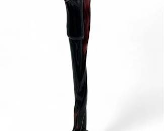 Vintage Jack In The Pulpit Art Glass Vase