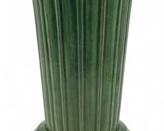 Vintage Green Ceramic Vase From Garden City Pottery