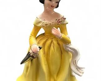 Vintage Porcelain Figurine In Victorian Dress