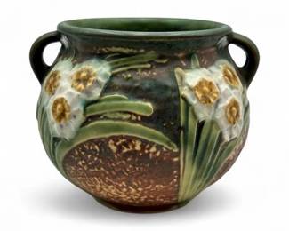 Vintage Roseville Pottery Jonquil Vase From the 1930s